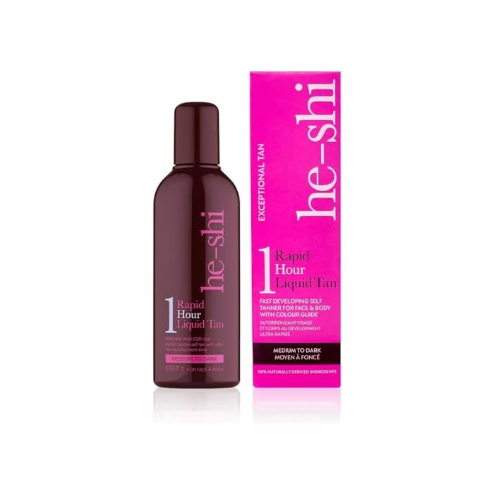 He-Shi Quick and Easy Rapid 1 Hour Liquid Step 2 Self Tan 150 ml