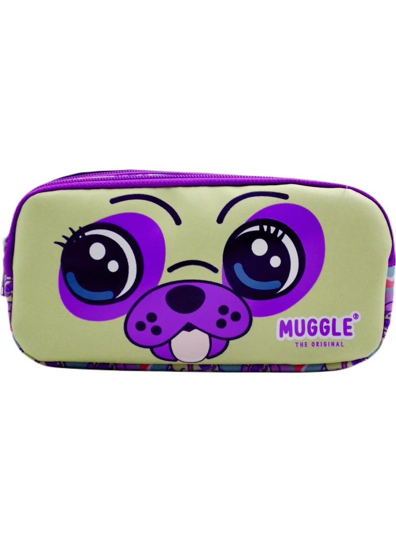 muggle Dog Purple 2-Eye Pen Holder Bag (MU-7020)