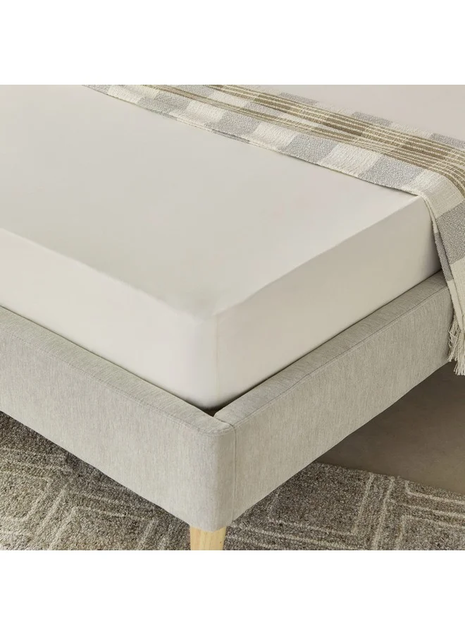 Home Box Essential Cotton Twin Fitted Sheet 120 x 200 x 36 cm