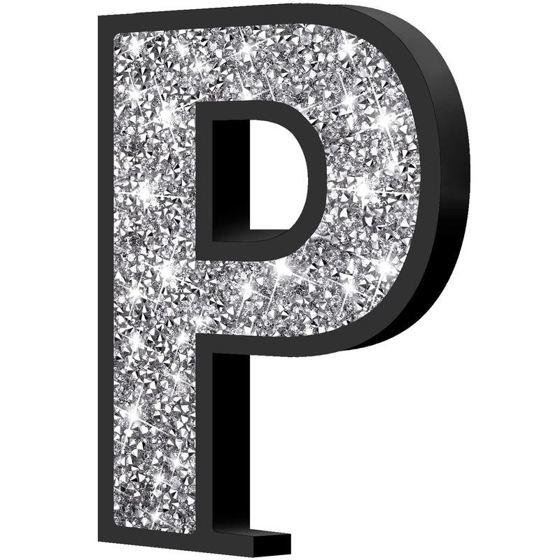 XIHACTY Letters Signs for Home D?cor  Crystal Crushed Diamond Accent Sign for Wall Decor  Black DIY Custom Capital Letters for Decoration on Bar  Desk  Dresser  Party Birthday  Wedding.(P) - Image 4