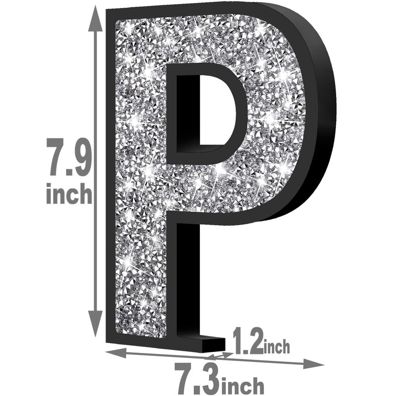 XIHACTY Letters Signs for Home D?cor  Crystal Crushed Diamond Accent Sign for Wall Decor  Black DIY Custom Capital Letters for Decoration on Bar  Desk  Dresser  Party Birthday  Wedding.(P) - Image 5