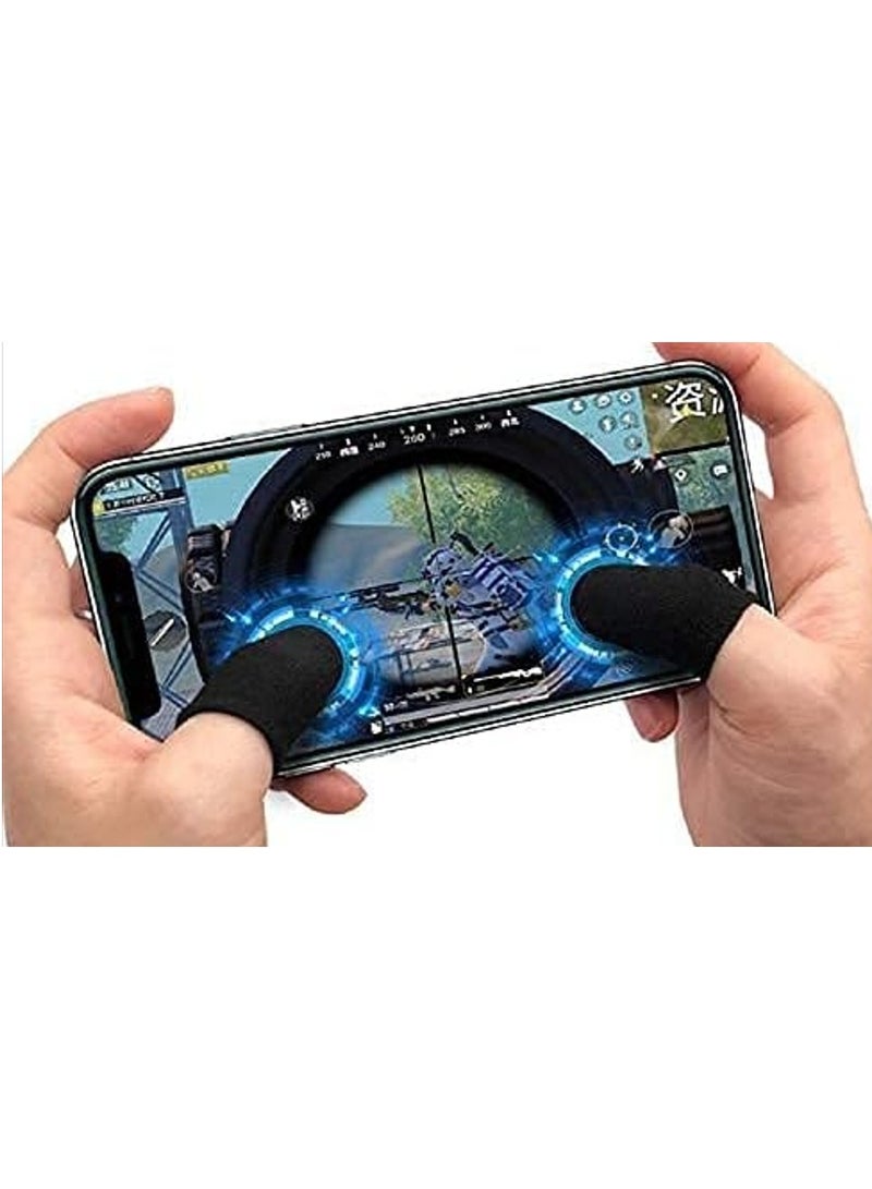 Carbon Fiber Finger Sleeves For PUBG Mobile Games Contact Finger Sleeve - Black - Image 2
