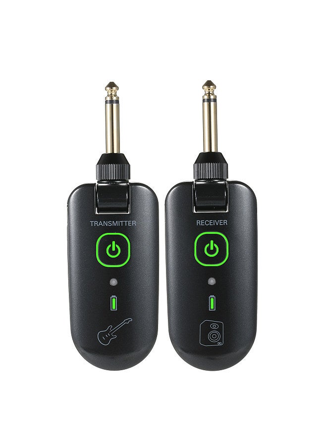 Double double W3 Portable UHF Wireless Guitar Transmitter and Receiver Set 50M Transmission Range Audio Wireless System Built-in Rechargeable Lithium Battery  - Image 1