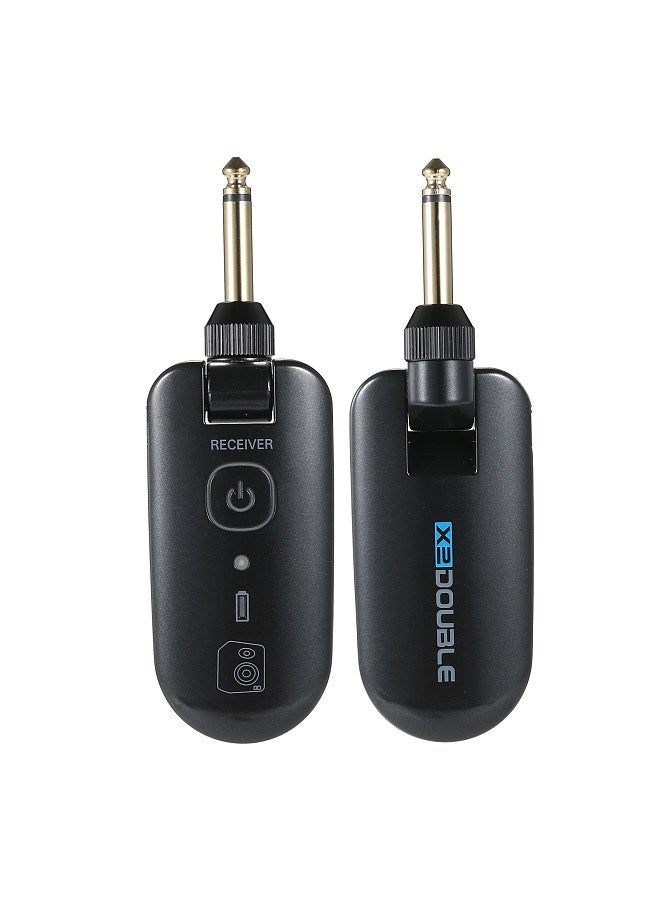 Double double W3 Portable UHF Wireless Guitar Transmitter and Receiver Set 50M Transmission Range Audio Wireless System Built-in Rechargeable Lithium Battery  - Image 3