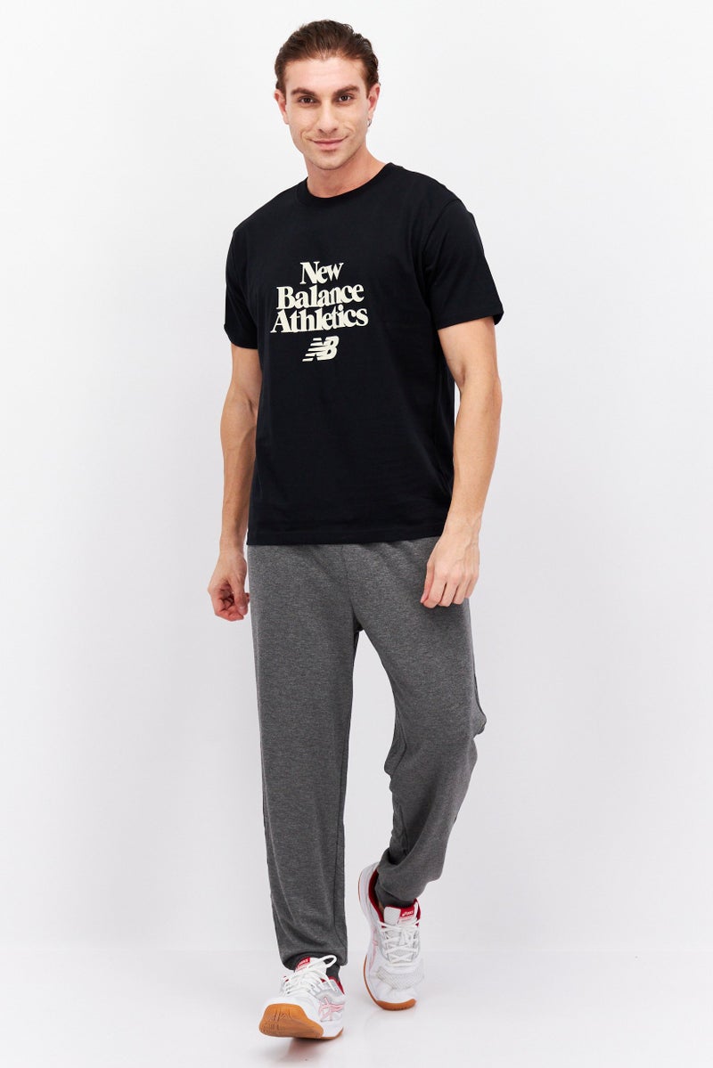 New Balance Men Sport Fit Short Sleeve Running T-Shirts, Black - Image 4