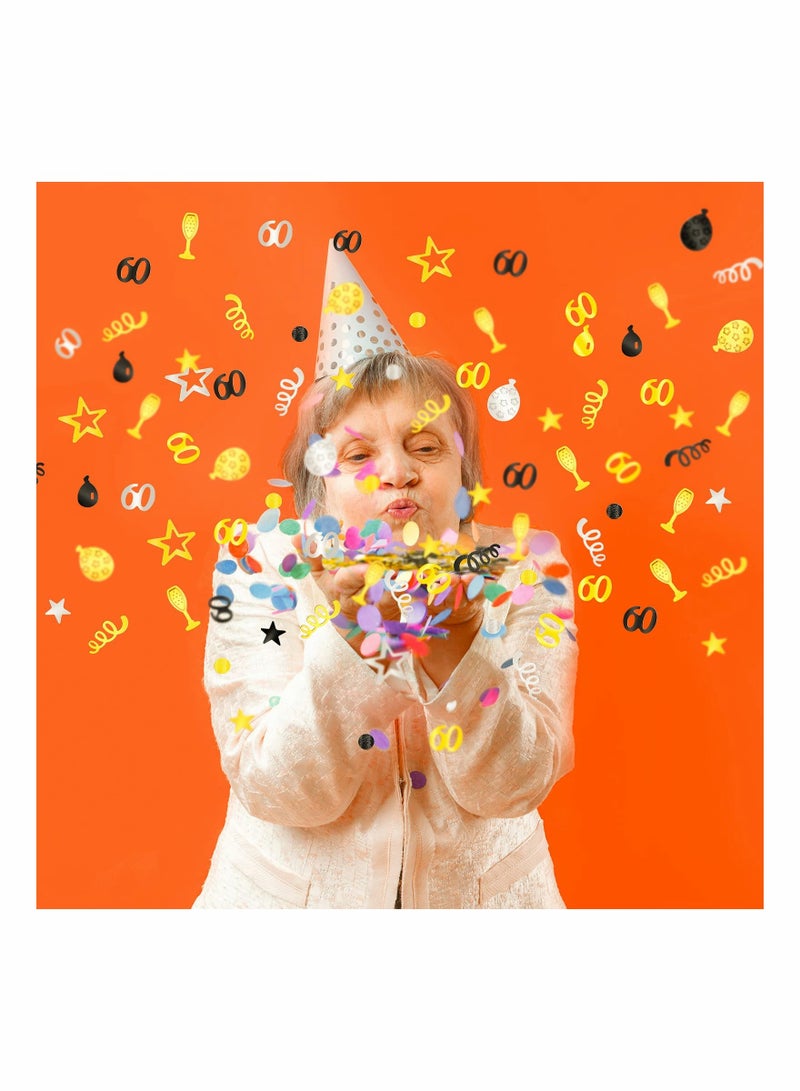 Zikra 2000 Pieces Birthday Confetti Glitter Number Birthday Decorations Anniversary Metallic Foil Table Glitter Confetti Confetti Party Supplies for Birthday Anniversary - Image 4