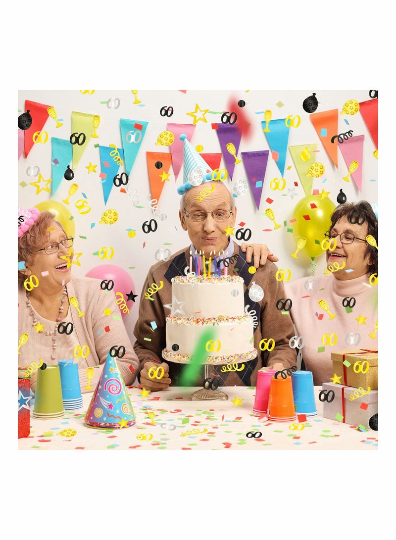 Zikra 2000 Pieces Birthday Confetti Glitter Number Birthday Decorations Anniversary Metallic Foil Table Glitter Confetti Confetti Party Supplies for Birthday Anniversary - Image 2