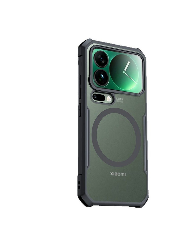 general Compatible with Xiaomi 17 Pro Max Magnetic Case Drop-Resistant Full-Cover Phone Case MagSafe Compatible Dual-Screen Compatible - Image 1