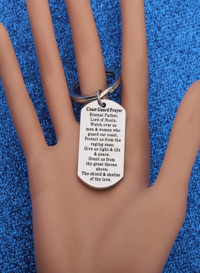 WUSUANED Coast Guard Gift Coast Guard Prayer Keychain Military Jewelry Deployment Gift (coast guard prayer keychain) - Image 5