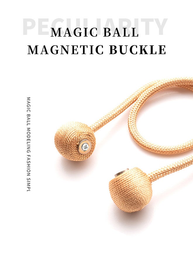 2 Pcs Gold Magnetic Curtain Tiebacks Curtain Buckle - Image 2
