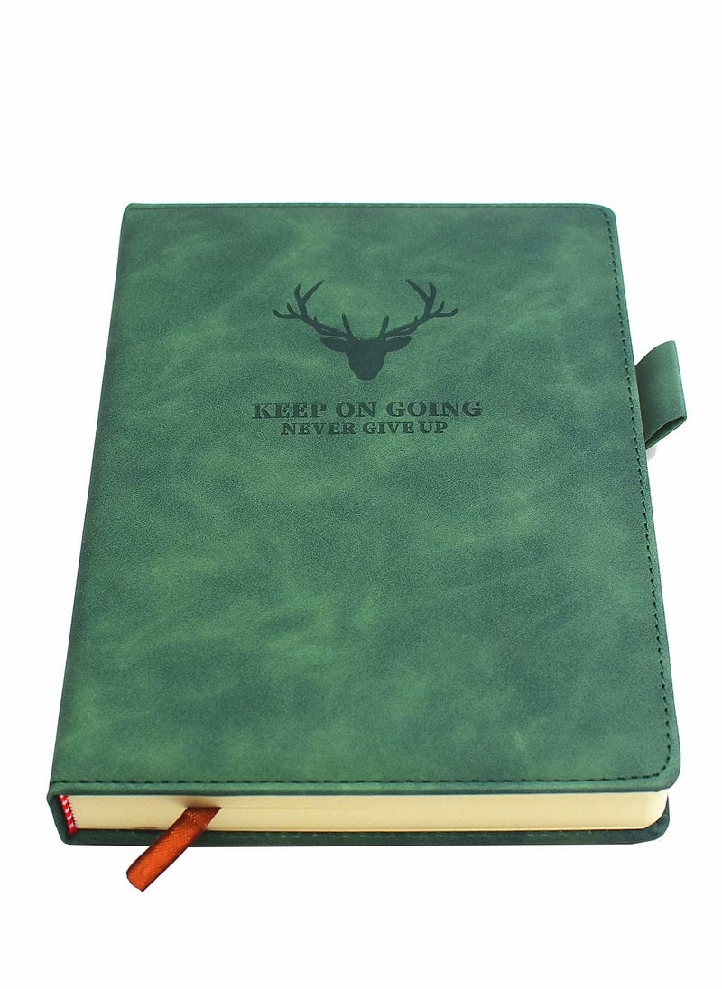 Excefore A5 Notebook Journal Hardcover Executive Diary with Premium Thick Paper, College Lined Journal, 8.3"×5.7", 360 Page, Perfect for Office Home School Business Writing Note Taking (Green)  - Image 1