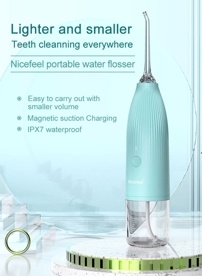 Nicefeel Dental Rinser FC3841 – Portable Rechargeable Water Flosser, 100ml Tank, IPX7 Waterproof, Cordless Oral Irrigator with 2 Nozzles – Ideal for Teeth Cleaning & Gum Health - Image 2