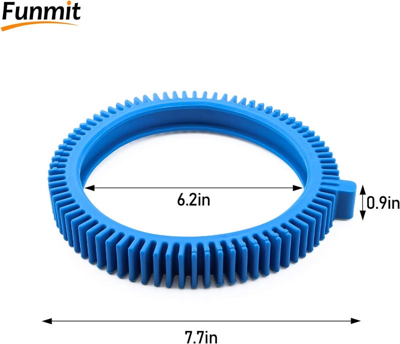 Funmit 896584000-143 Blue Front Tire Kit with Super Hump Replacement for Haywood Poolvergnuegen Select Pool Cleaners and Perfectly Compatible with Hayward Phoenix Cleaners (2 Pack) - Image 4