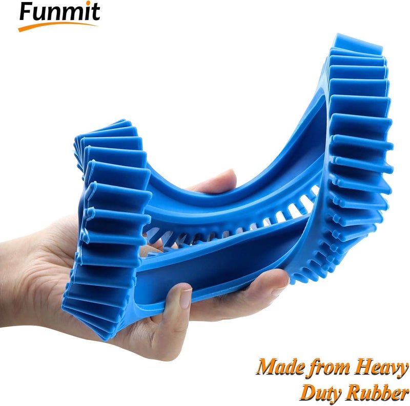 Funmit 896584000-143 Blue Front Tire Kit with Super Hump Replacement for Haywood Poolvergnuegen Select Pool Cleaners and Perfectly Compatible with Hayward Phoenix Cleaners (2 Pack) - Image 2