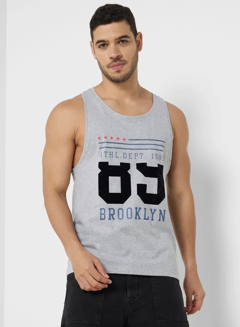 Seventy Five Brooklyn Text print Tank top