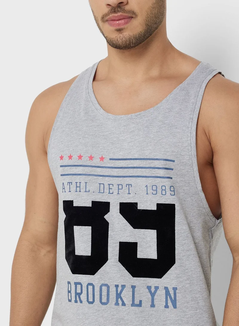 Seventy Five Brooklyn Text print Tank top