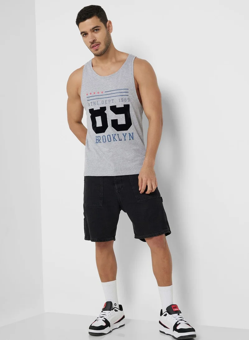 Seventy Five Brooklyn Text print Tank top