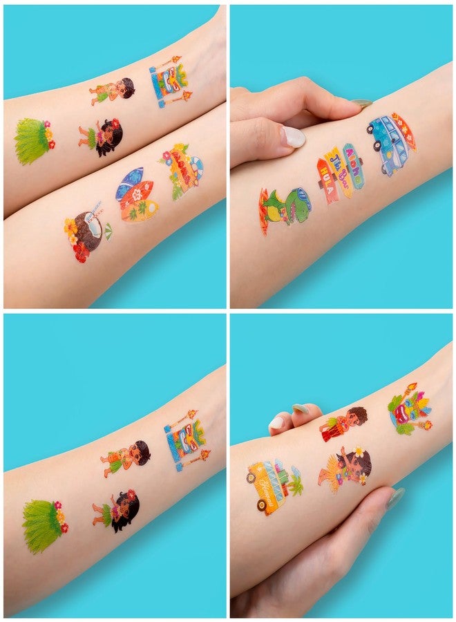 60 قطعة من الوشوم المؤقتة الجاهزة للأطفال بتصميم هاواي لواو - Image 5