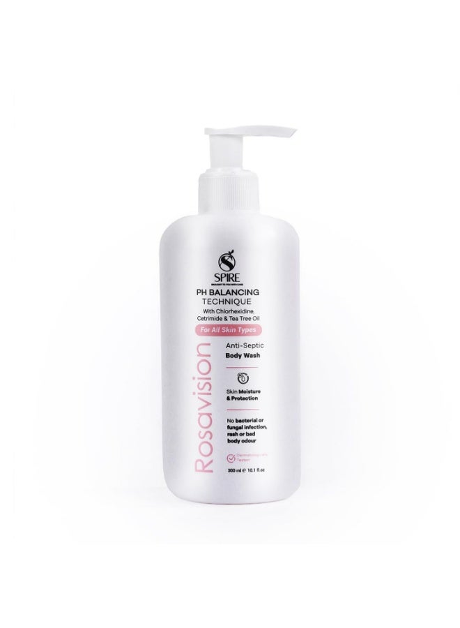 غسول الجسم المطهر سباير روزافيجن 300 مل