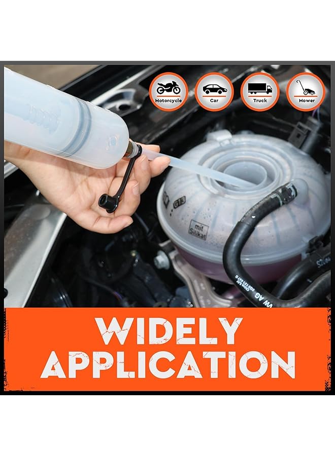 KASTWAVE 500Ml Oil Extractor Pump, Manual Pump Fluid Change Syringe With 304 Stainless Steel & Abs, Portable Fluid Transfer Tool For Automotive/Industrial Use (1 Pack) - Image 4