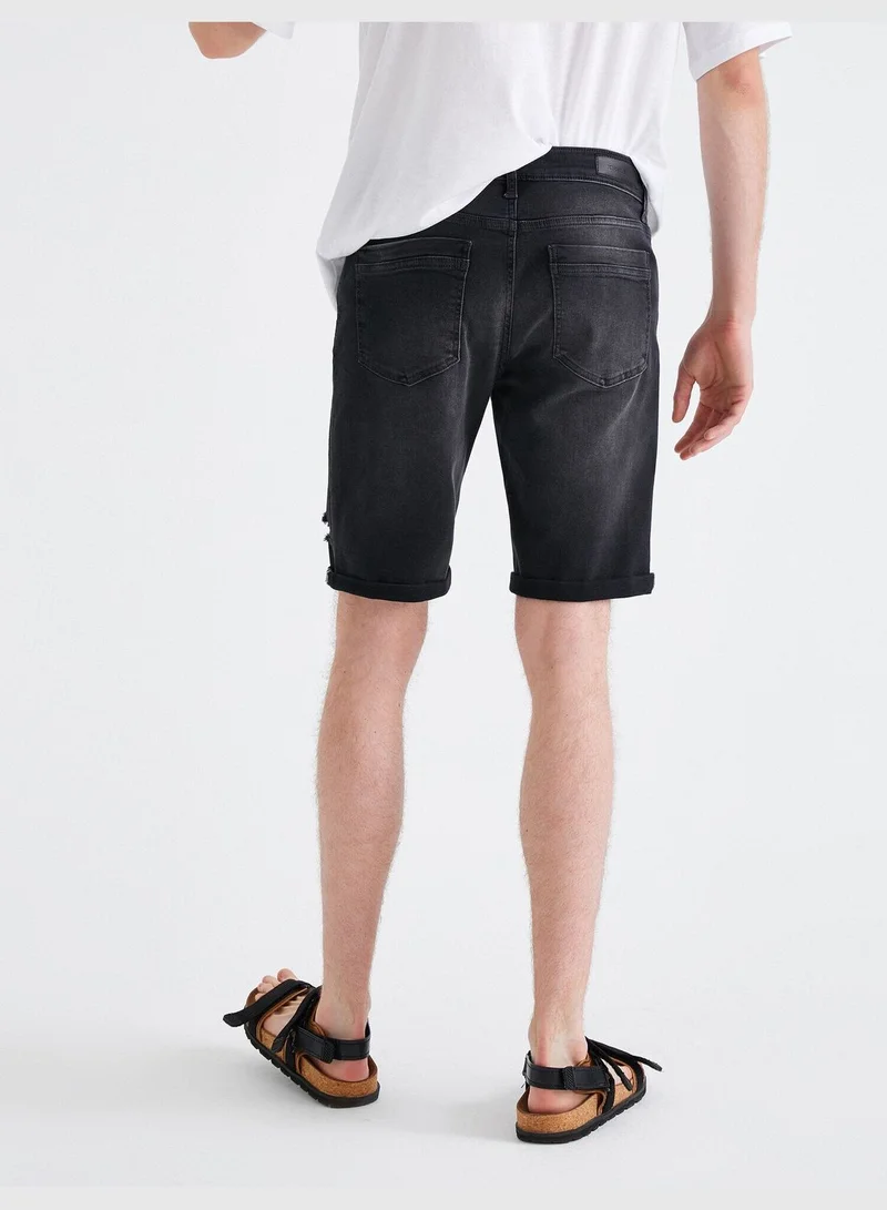 كوتون Basic Denim Shorts