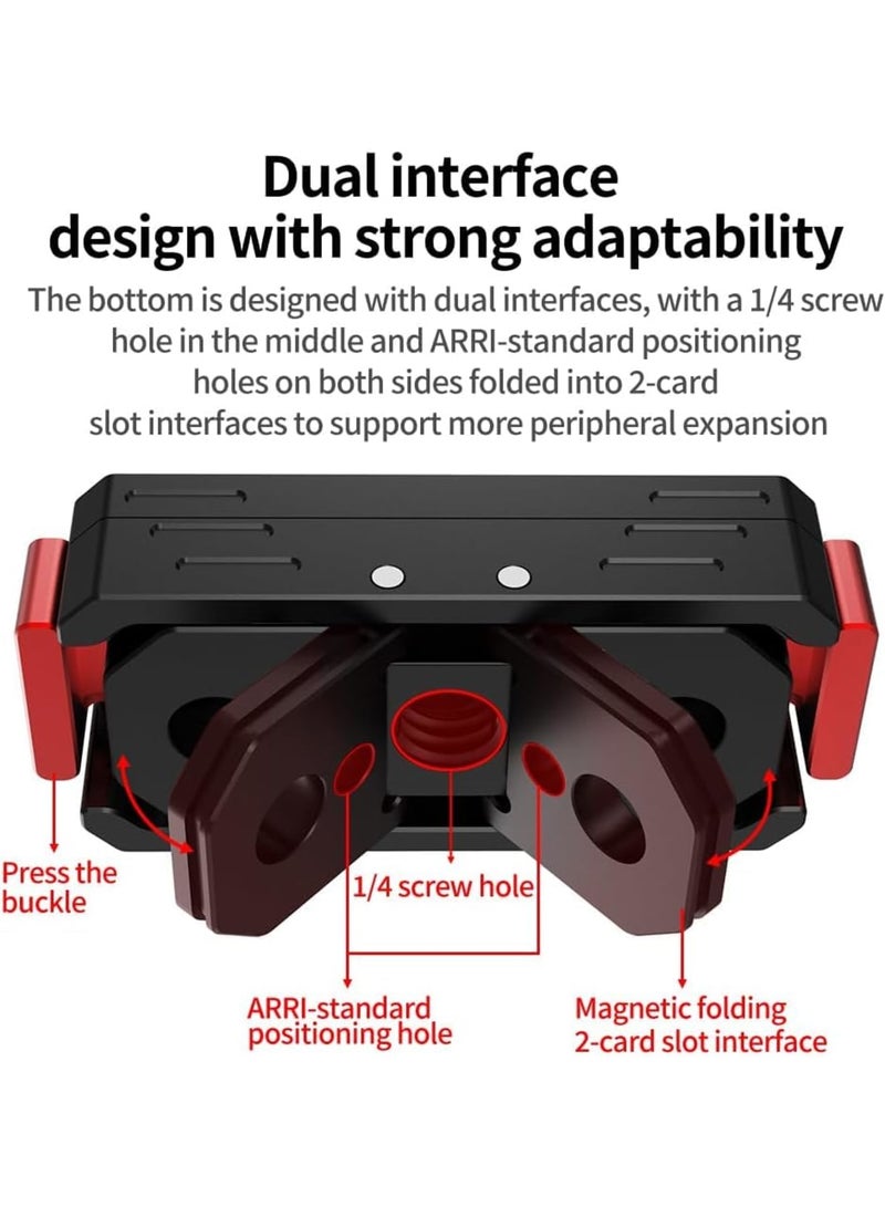 SYOSI Quick Release Adapter Mount, Tripod Adapter Base Compatible with Insta360 X5/Ace/AcePro/AcePro2, Works with Selfie Sticks, Tripods, Monopods and Other Camera Accessories for Fast Mounting - Image 5