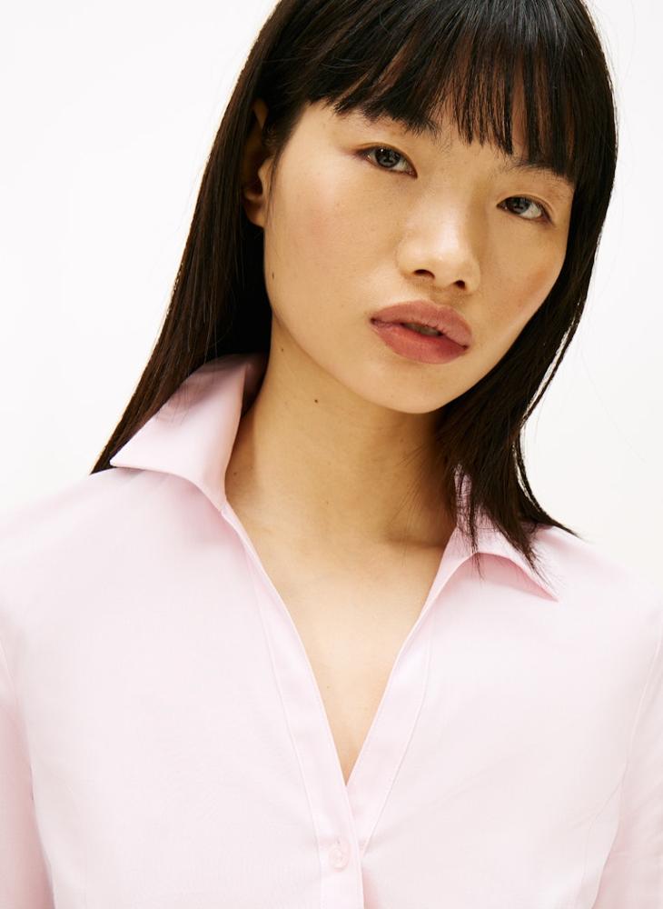 TOMMY JEANS Logo Long Sleeve Baby Fit Shirt - Image 3