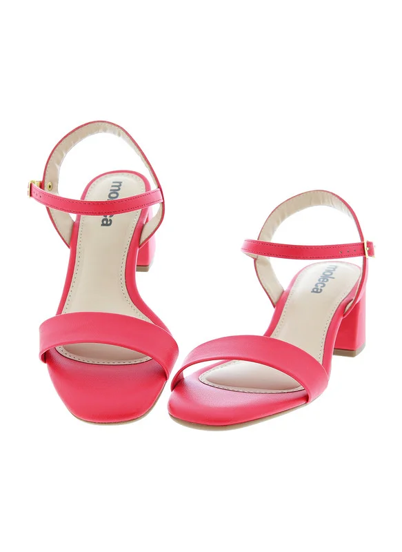 MOLECA Mid Heels Sandals for Women – Sling Back Heel Sandals for Girls with Ankle Strap