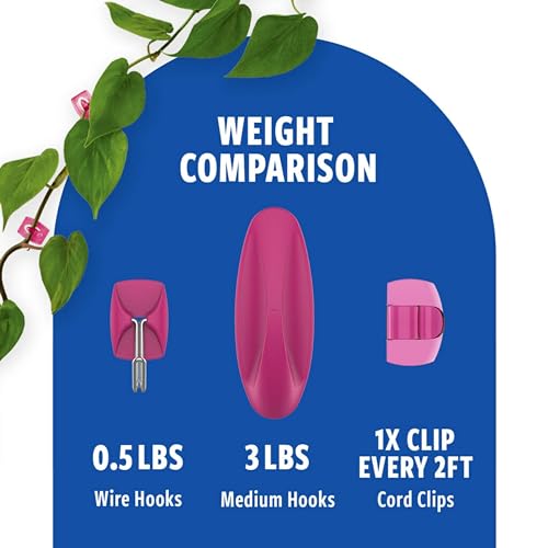 Command Mixed Hooks Pack, 9 Dragon Fruit Hooks and 13 Strips, Damage-Free Hanging with Adhesive, No Tools Great for Hanging Home and Room Décor - Image 4