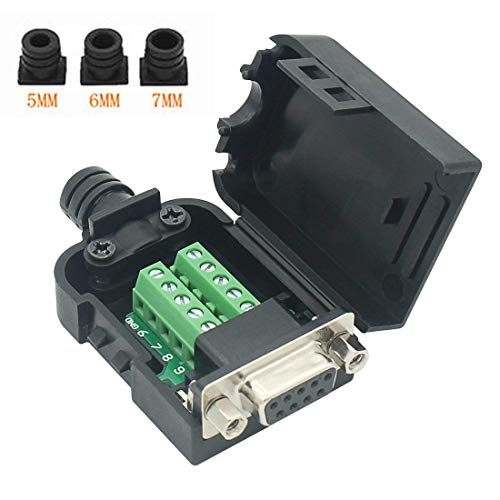 YIOVVOM Connector DB9 RS232 D-SUB Serial Adapters (Female Adapter + Nut) - Image 3