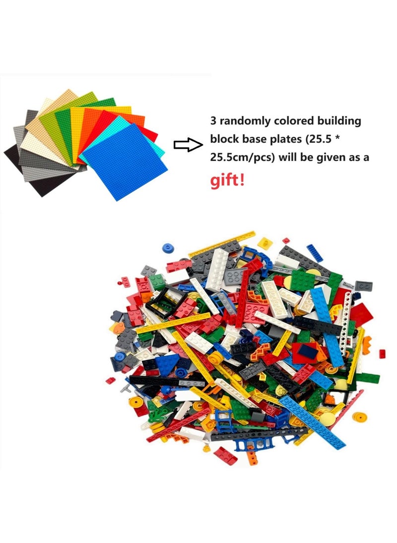 General 1000G DIY Random Small Particle Building Block Toy Without Drawings Comes With 3 Pcs Randomly Colored Building Block Base Plates  - Image 1