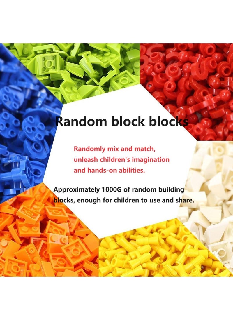 General 1000G DIY Random Small Particle Building Block Toy Without Drawings Comes With 3 Pcs Randomly Colored Building Block Base Plates  - Image 2