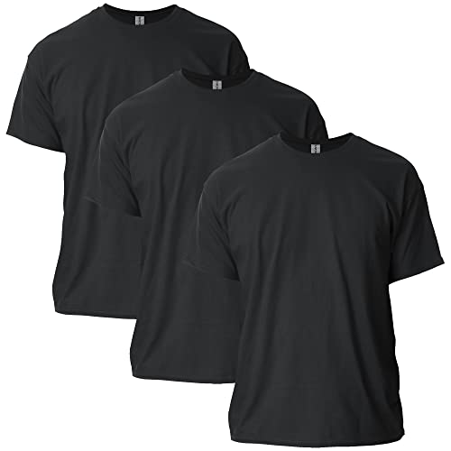 Gildan Adult Ultra Cotton T-Shirt, Style G2000, Multipack, Black (3-Pack), X-Large - Image 1