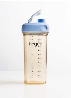 hegen زجاجة شرب PPSU سعة 330 مل، 24 شهرًا فما فوق، أزرق  - Image 2