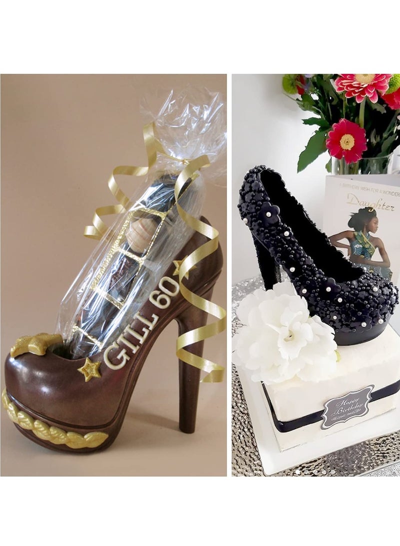 Zikra High Heel Chocolate Mold, 3D Shoe Candy Mold, Birthday Cake Molds, Chocolate Platform High Heel Mold, Large Chocolate Molds, 3D Fondant Heel Mold - Image 3