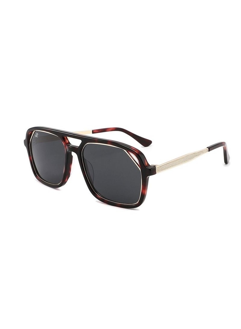 Ziazone Acetate Metal Square Sunglasses