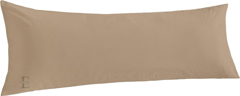 EDMUND Maternity Back Support Long Body Pillow Cuddle Pillow Long Large Pillows for Use During Pregnancy Side Sleeper Pillow Beige Solid 54 x 18 Inches Set of 1 - Image 3