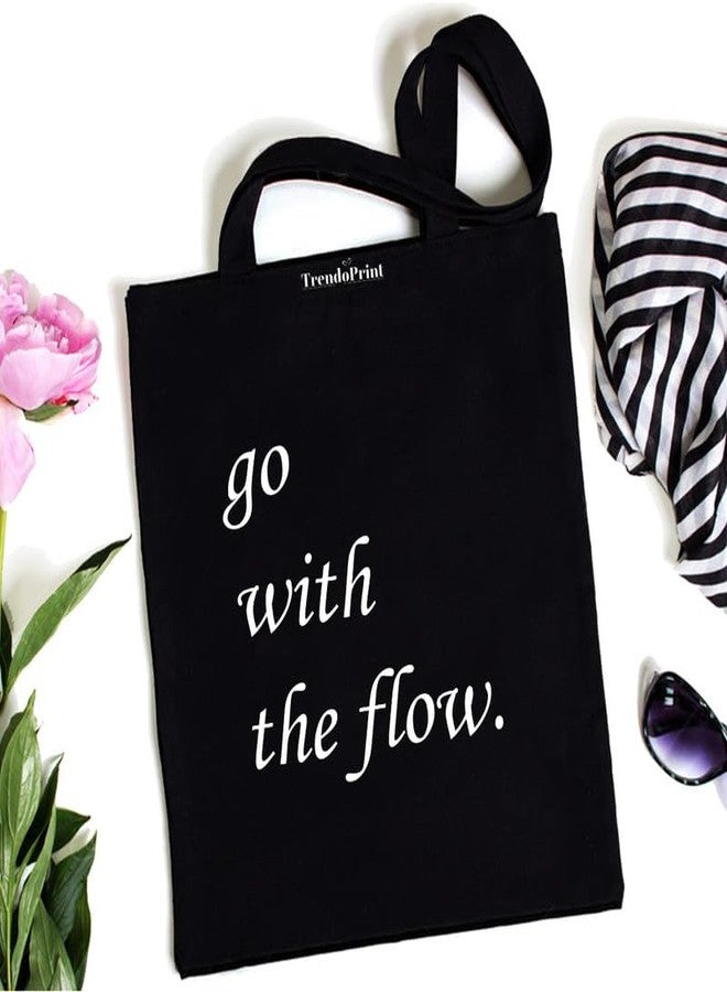 TrendoPrint Large Capacity Aesthetic Tote Bag for Womens & Girls with Zip Closure 15kg weight Capacity (14x16 inches) for College, Office Use and Groceries (TP15) - Image 1