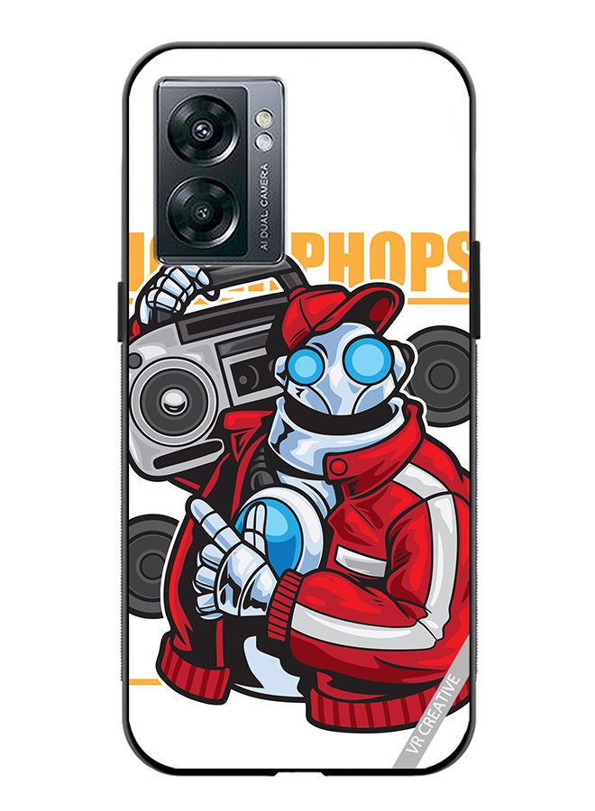 VR CREATIVE Protective Case Cover For OnePlus Nord N300 Robot Dancer Design Multicolour - Image 1