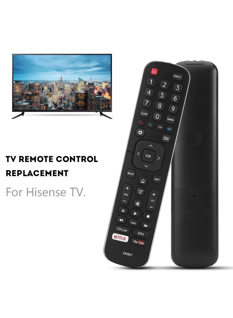 Remote Control for Hisense TV 32K3110W 40K3110PW 50K3110PW 50K321UW 55K321UW the Remote Distance is up to 10m / 33ft You can Use it Directly After Installing Batteries Powered by 2 Aaa Batteries Model  - Image 2