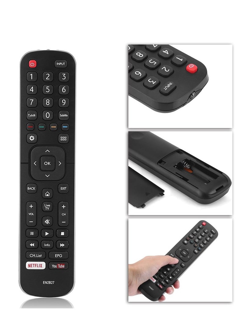 Generic - Remote Control for Hisense TV 32K3110W 40K3110PW 50K3110PW 50K321UW 55K321UW the Remote Distance is up to 10m / 33ft You can Use it Directly After Installing Batteries Powered by 2 Aaa Batteries Model - Image 1