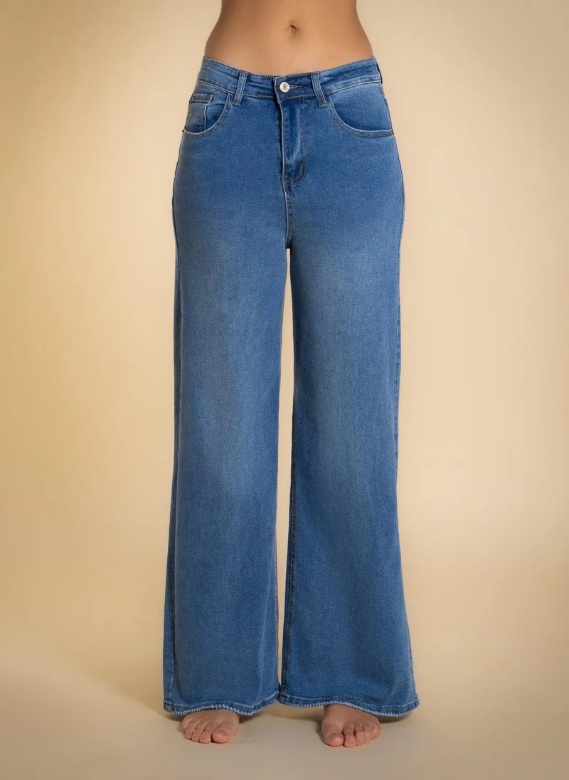 شايبس WIDE-LEG HIGH WAIST JEANS
