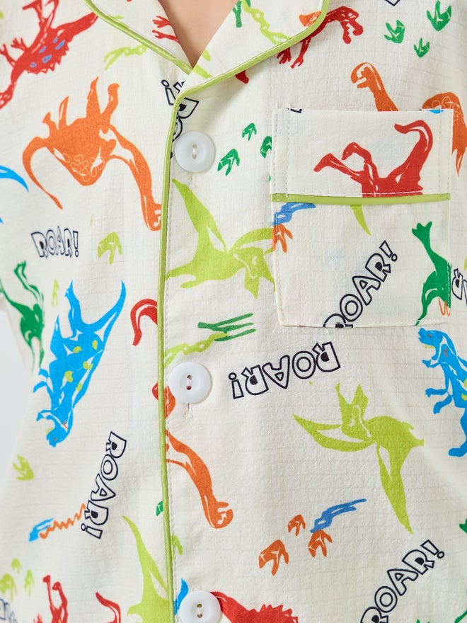 Take Two Boys All Over Print Shirt and Pyjama Set - Image 3