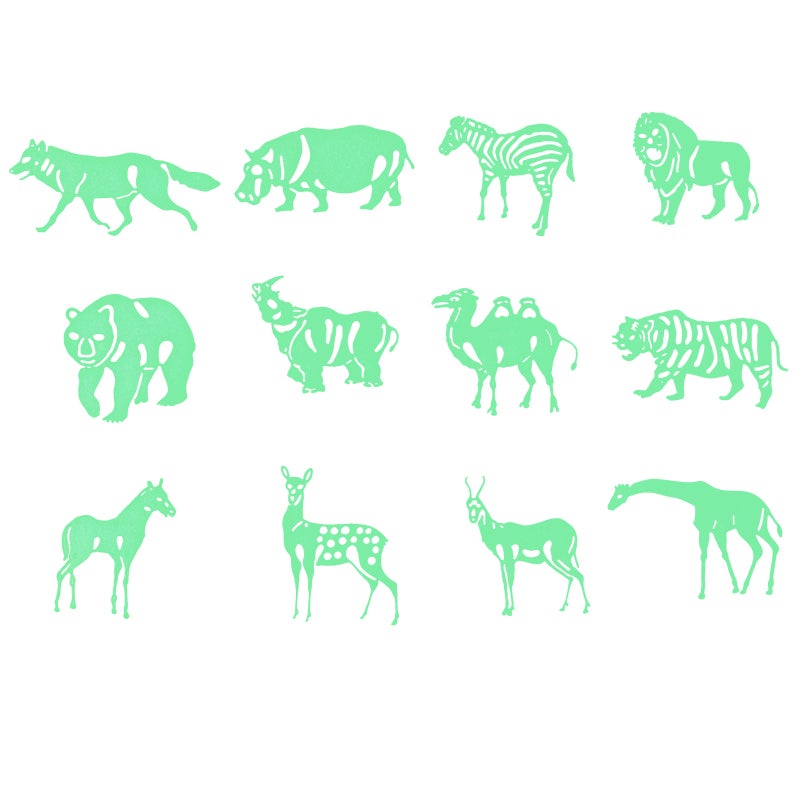 120 pcs Creature Shape Wall Sticker Wall Decals for Kids Room - Image 1