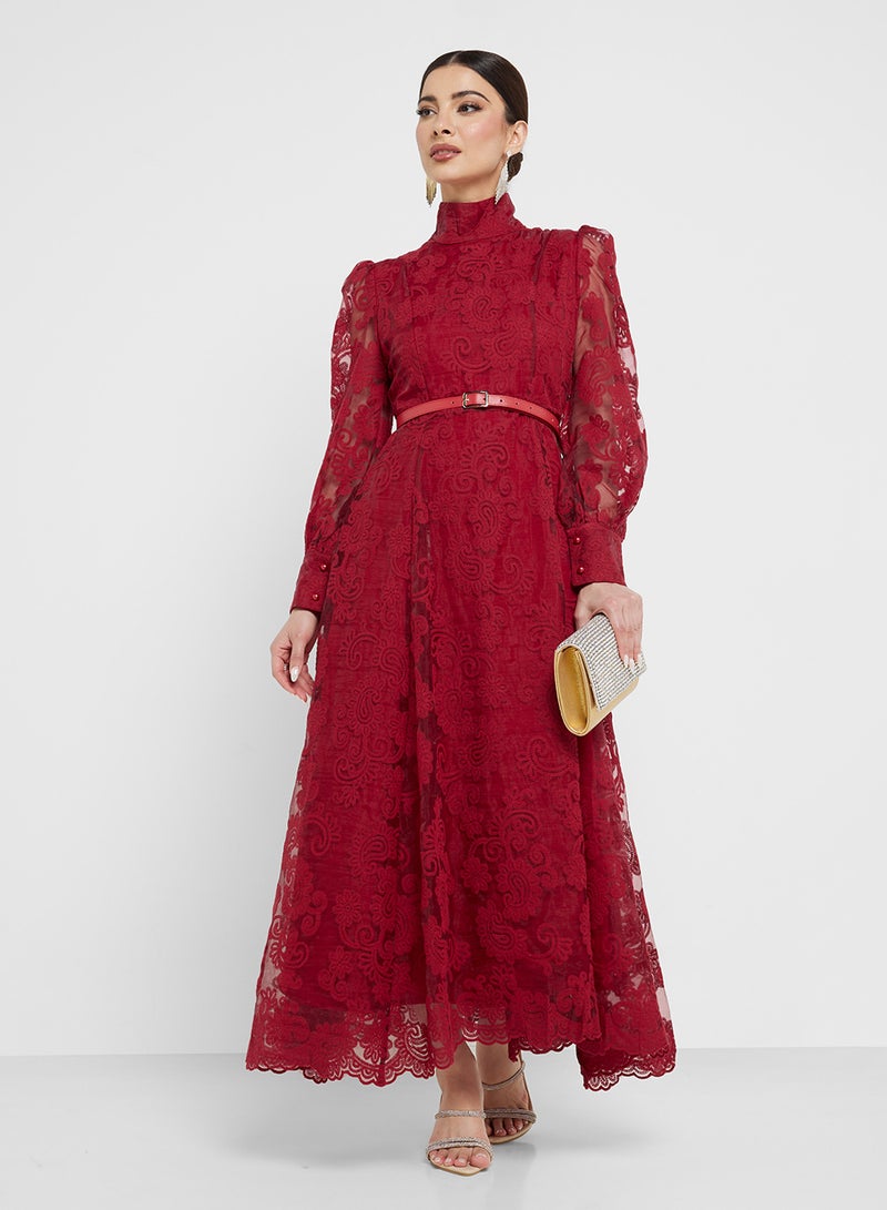 Khizana Lace Maxi Dress - Image 1