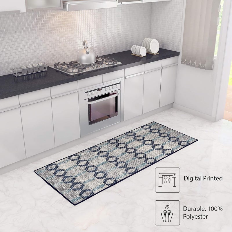 Status Contract Status 3D Printed Perfect Home Rugs Carpet for Living Area | Rug and Carpet for Bedroom |Rug and Carpet for Dining Table Rug Floor Carpet with Anti Slip Backing (22 x 55, Design - 317) - Image 2