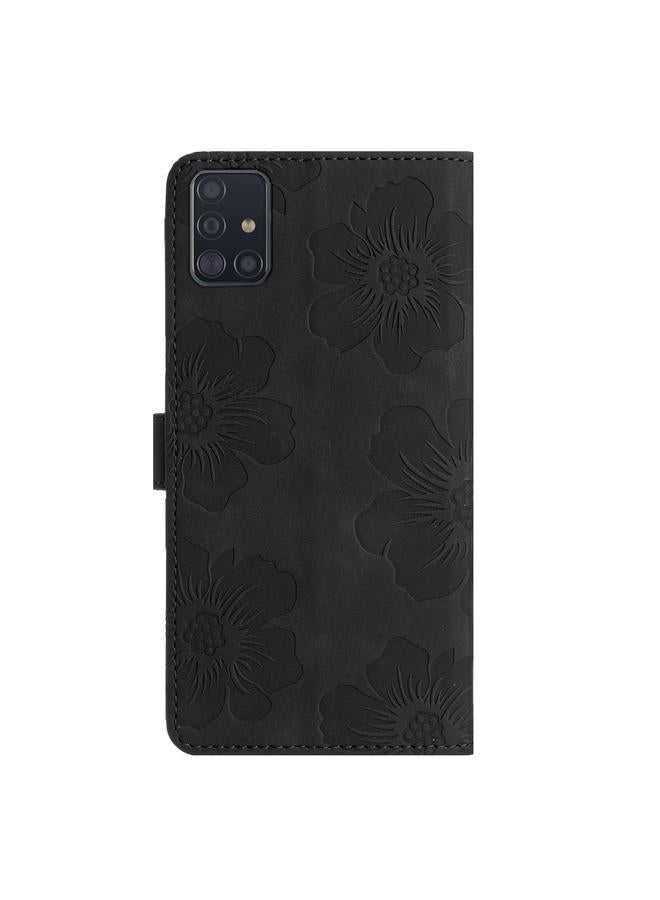 اس-توب جراب لهاتف Samsung Galaxy A71 4G مصنوع من الجلد بنقشة زهور - Image 3