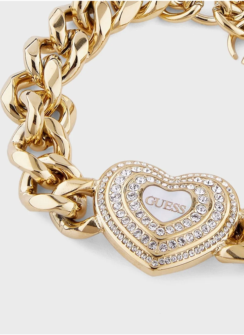 GUESS Big Hollow Heart Bracelet