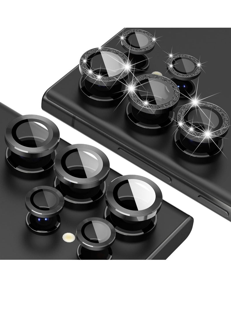 ELTRAZONE 2-Pack for Samsung Galaxy S24 Ultra Camera Lens Protector, 9H Tempered Glass Protective Lens Flim for Samsung Galaxy S24 Ultra Camera Lens Cover-Black - Image 1