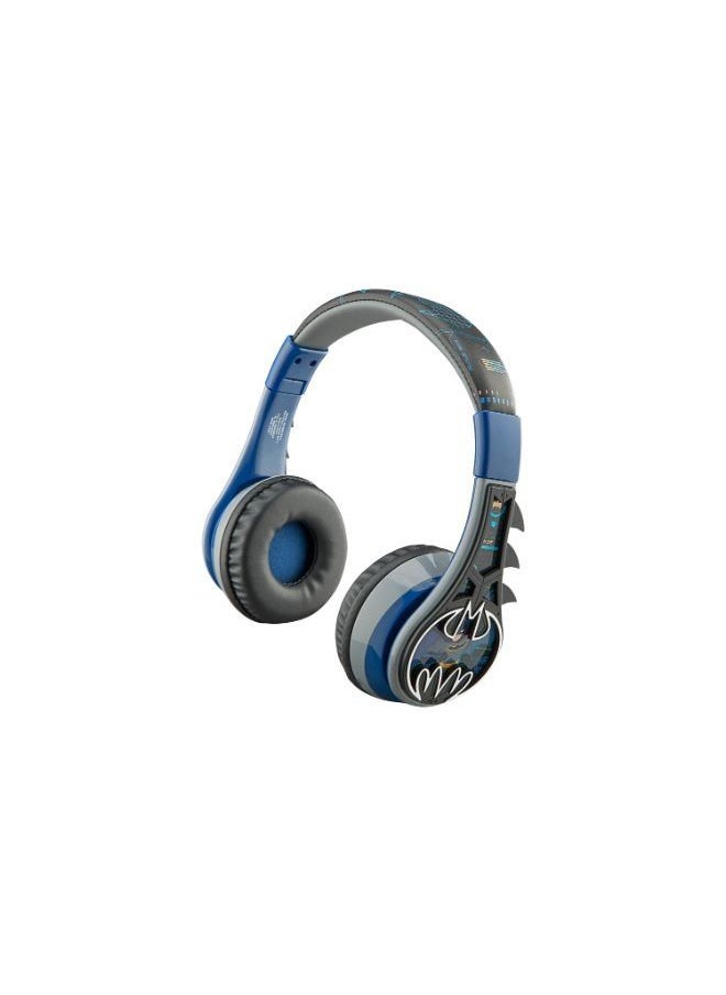 KIDdesigns - KIDdesigns Batman Kid Safe Wireless Bluetooth Kids Headphones - Multicolour - Image 1